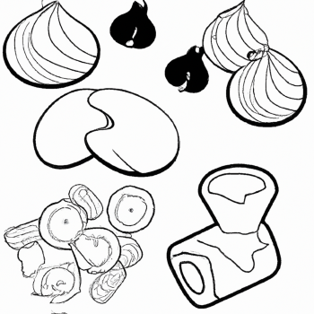 christmas cakes with onions